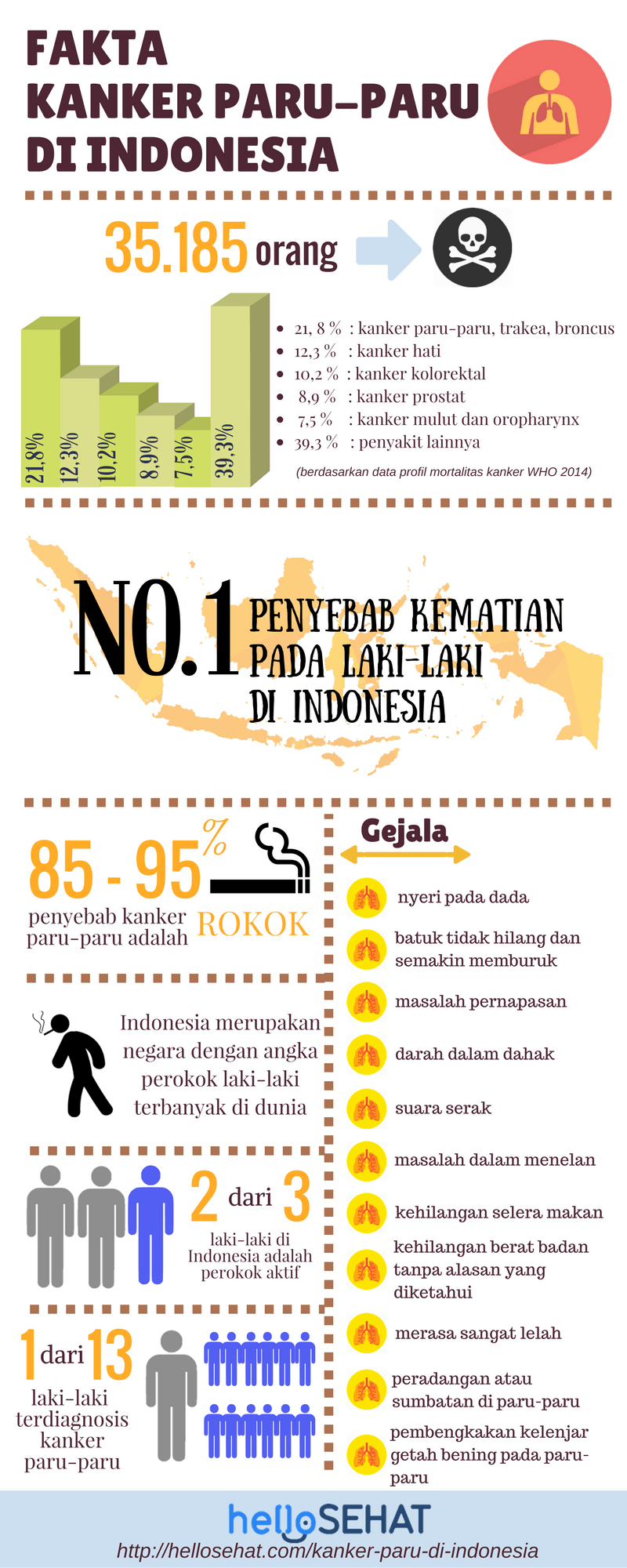 инфекционный hellose рака легких в Индонезии